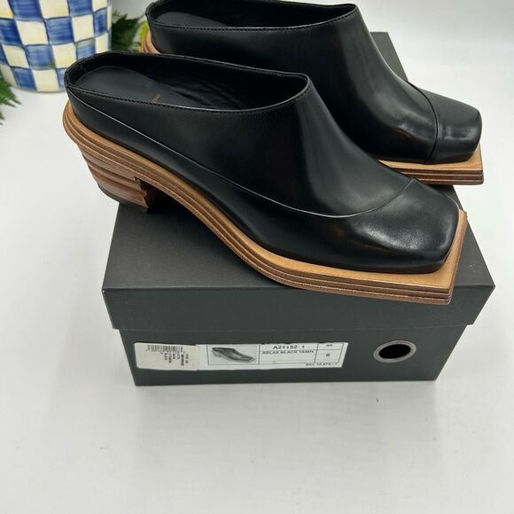 Women’s Sunni Sunni stacked heel mule size 6, made in Portugal - Picture 3 of 9